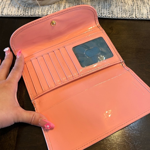 Dooney & Bourke Bags Pink Patten Leather Dooney Bourke Wallet Super